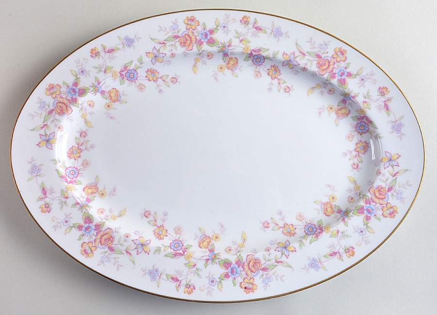 Regency 14" Oval Serving Platter by Four Crown-1
