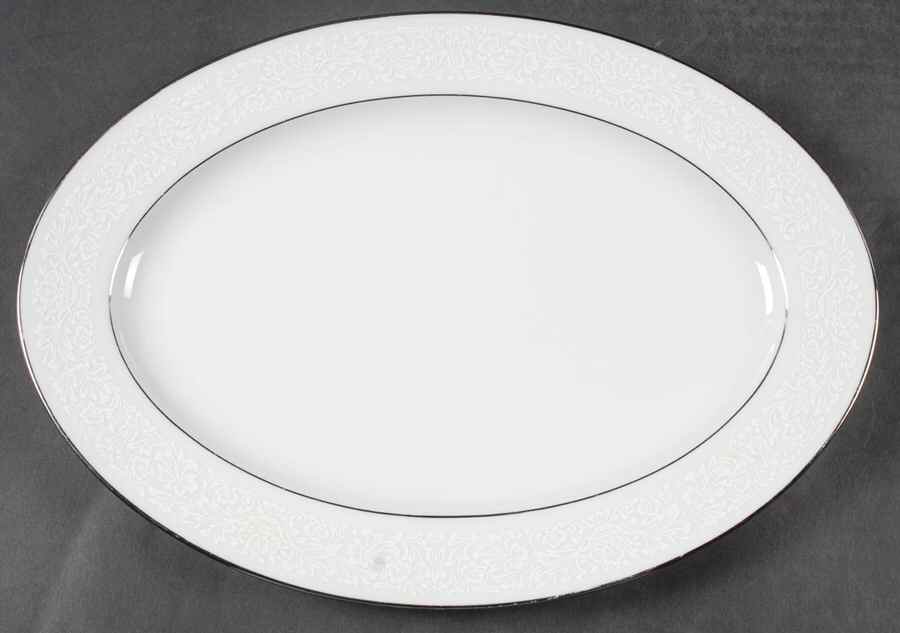 Southampton 12" Oval Serving Platter by Four Crown-1