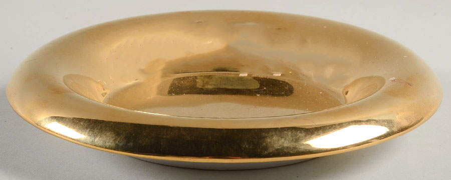 Gold 6" Ashtray by Fitz & Floyd-1