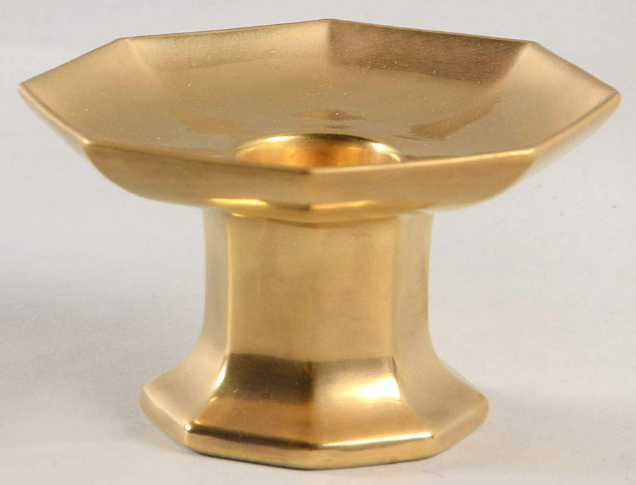 Gold 2" Candlestick by Fitz & Floyd-1