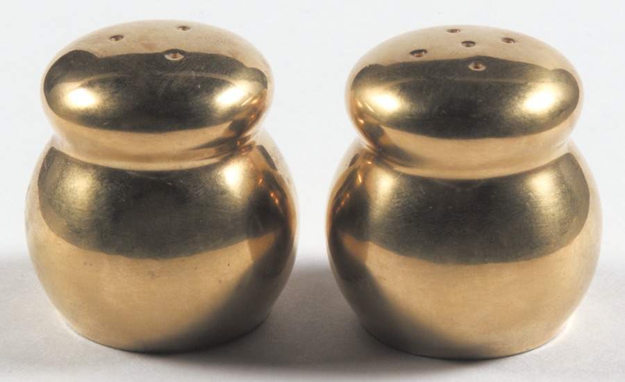 Gold Salt & Pepper Set by Fitz & Floyd-1