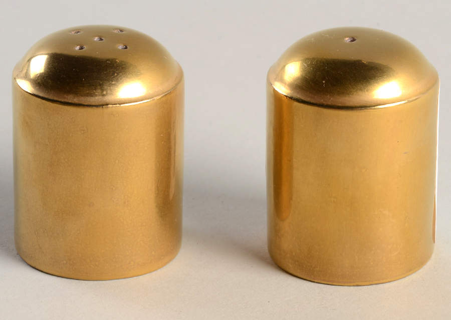 Gold Individual Salt & Pepper Set by Fitz & Floyd-1