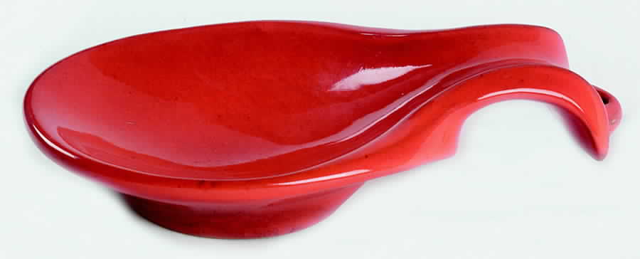 Lazy Bones Flame Spoon Rest/Holder (Holds 1 Spoon) by Frankoma-1