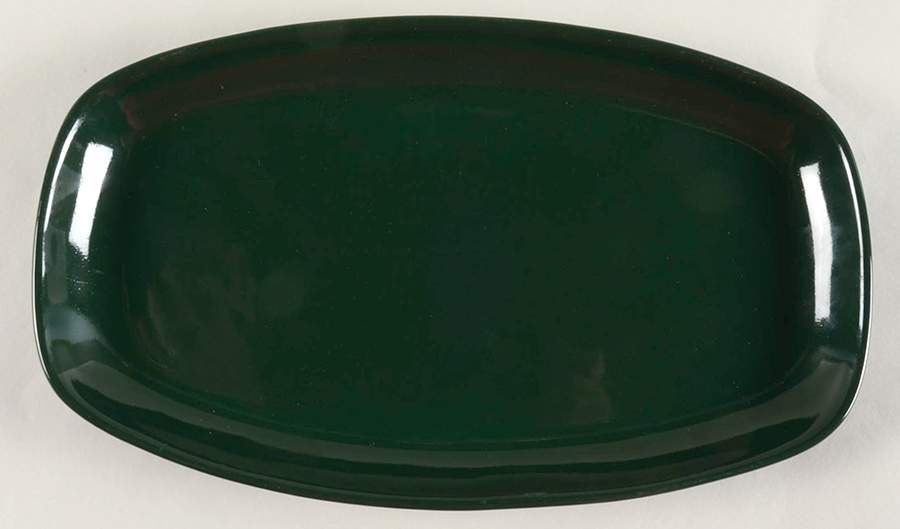 Westwind Teal 11" Oval Serving Platter by Frankoma-1