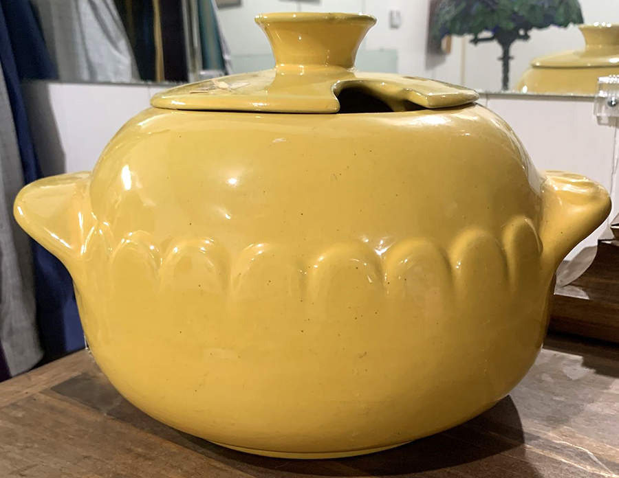 Plainsman Autumn Yellow Tureen &  Lid by Frankoma-1