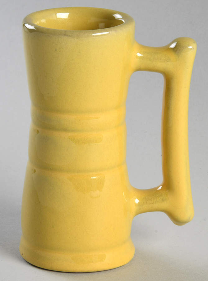 Plainsman Autumn Yellow Handled China Juice Tumbler by Frankoma-1