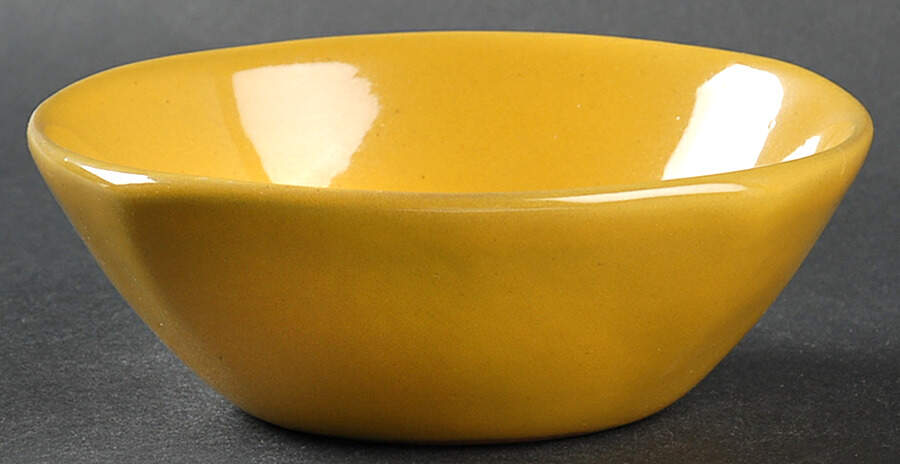 Plainsman Autumn Yellow Fruit/Dessert (Sauce) Bowl by Frankoma-1