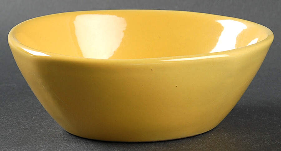 Plainsman Autumn Yellow Coupe Cereal Bowl by Frankoma-1