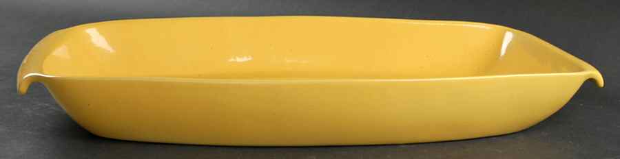 Plainsman Autumn Yellow 19" Rectangular Serving Platter by Frankoma-1