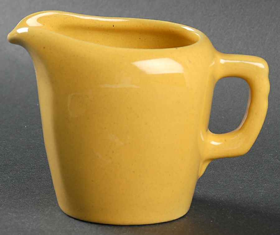 Plainsman Autumn Yellow Mini Creamer by Frankoma-1
