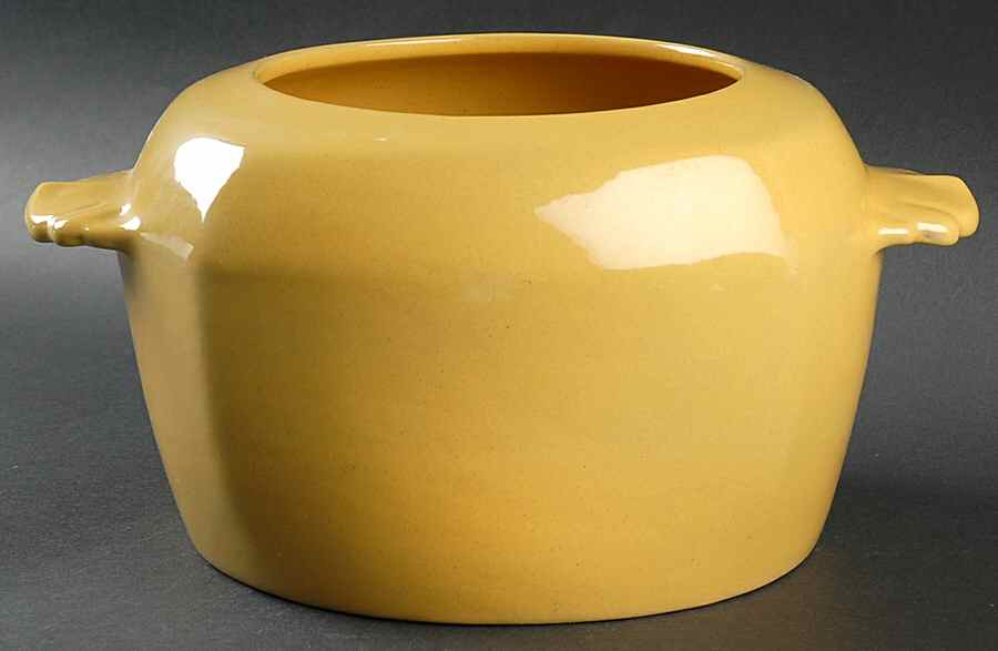 Plainsman Autumn Yellow Bean Pot No Lid by Frankoma-1