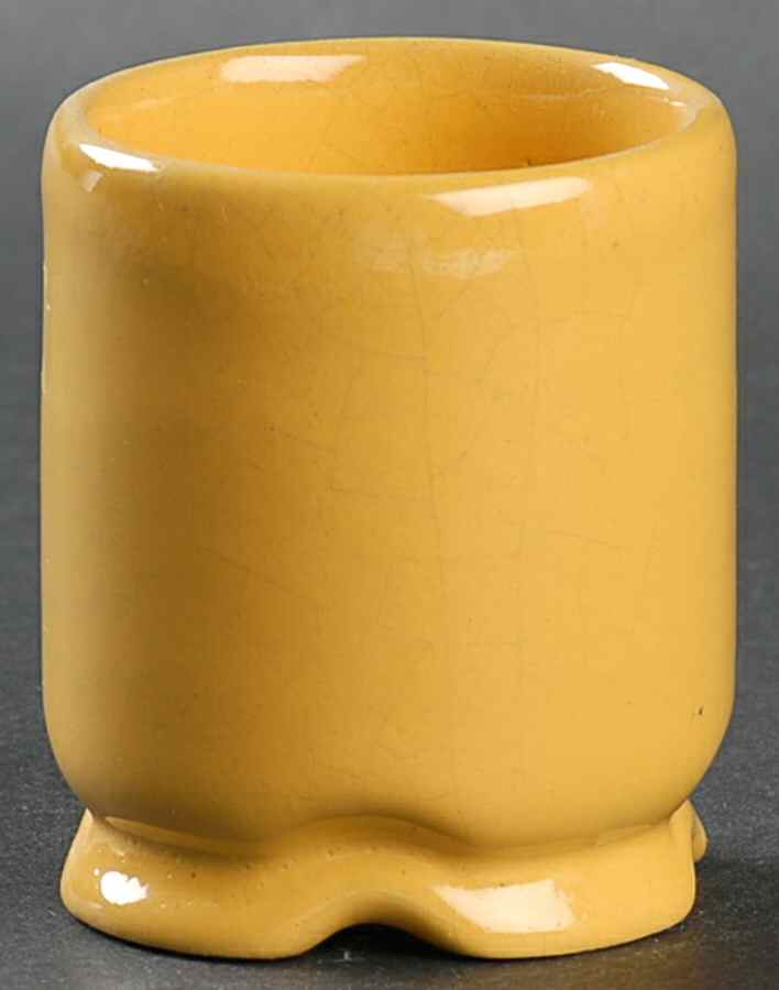 Plainsman Autumn Yellow Toothpick Holder by Frankoma-1