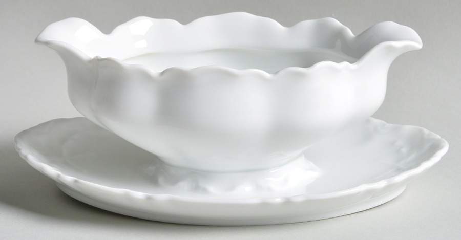 FRA12 Gravy Boat with Attached Underplate by Fraureuth-1