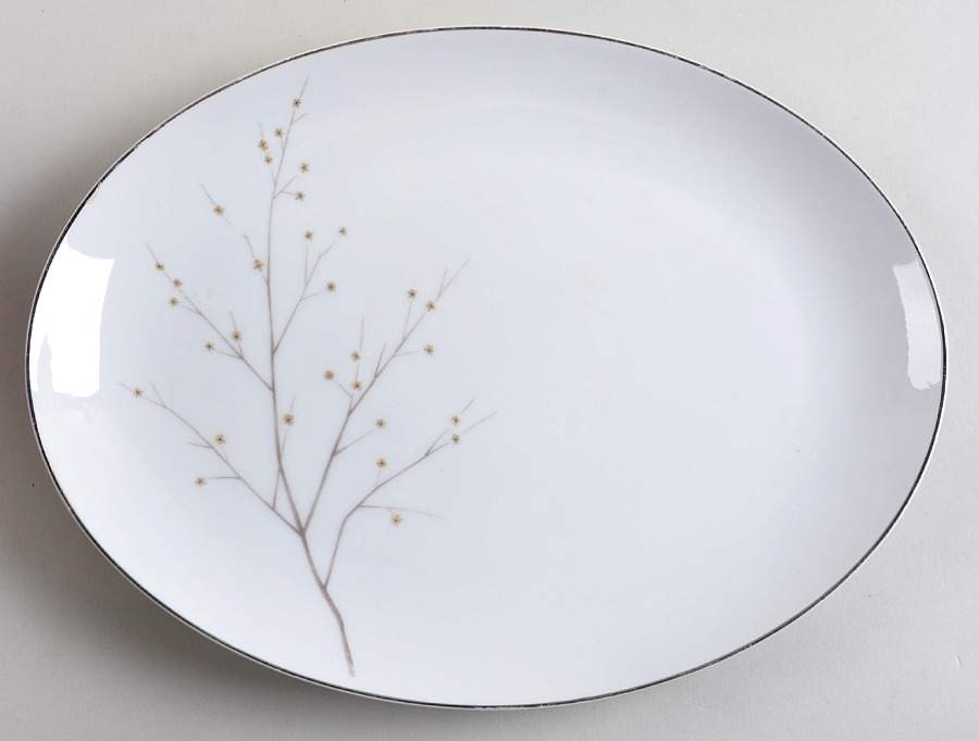 Wawona 12" Oval Serving Platter by Fine China of Japan-1