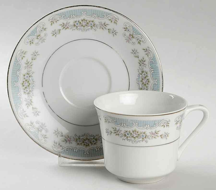 Rapture Flat Cup & Saucer Set by Fine China of Japan-1