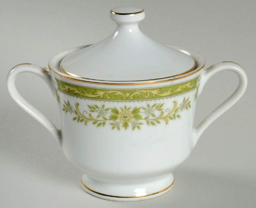 Noblesse Sugar Bowl & Lid by Fine China of Japan-1