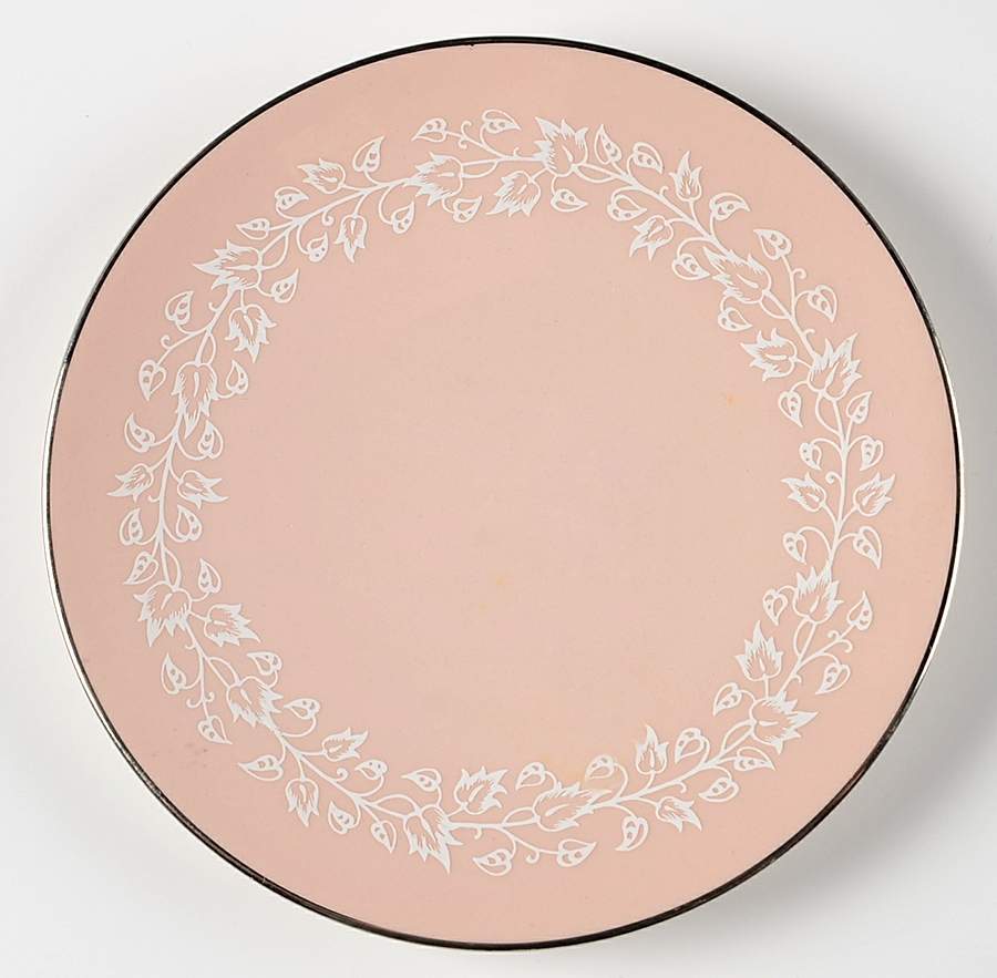 Brocade Pink (Coupe) Bread & Butter Plate by Flintridge-1