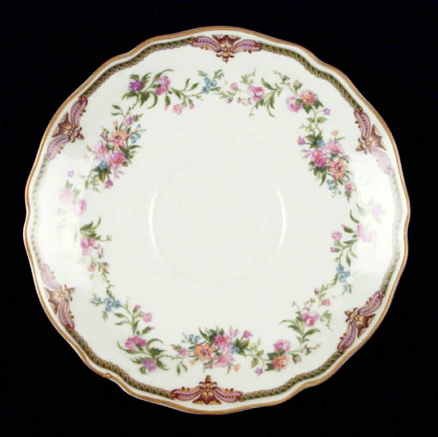 Aida (Mustard Trim) Saucer by Franconia-Krautheim & Adelburg-1