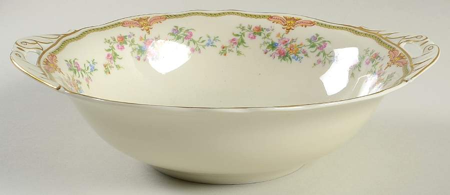 Aida (Mustard Trim) 9" Round Vegetable Bowl by Franconia-Krautheim & Adelburg-1