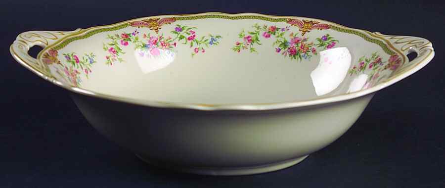 Aida (Mustard Trim) 10" Round Vegetable Bowl by Franconia-Krautheim & Adelburg-1