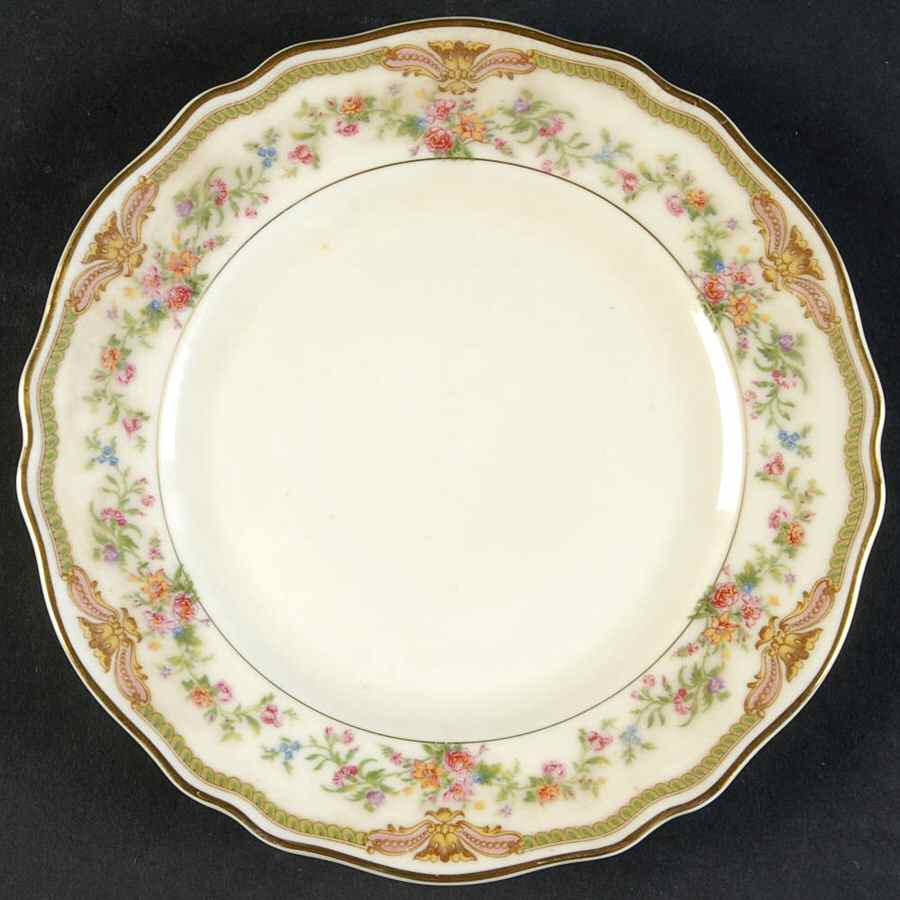 Aida (Mustard Trim) Bread & Butter Plate by Franconia-Krautheim & Adelburg-1