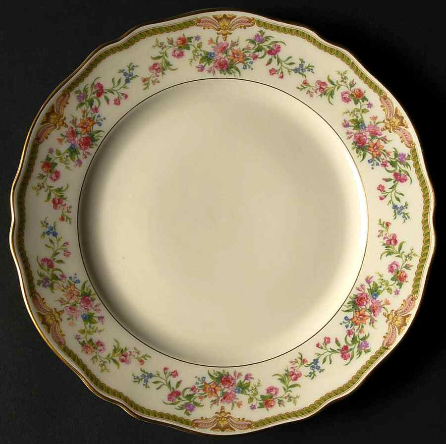 Aida (Mustard Trim) Salad Plate by Franconia-Krautheim & Adelburg-1