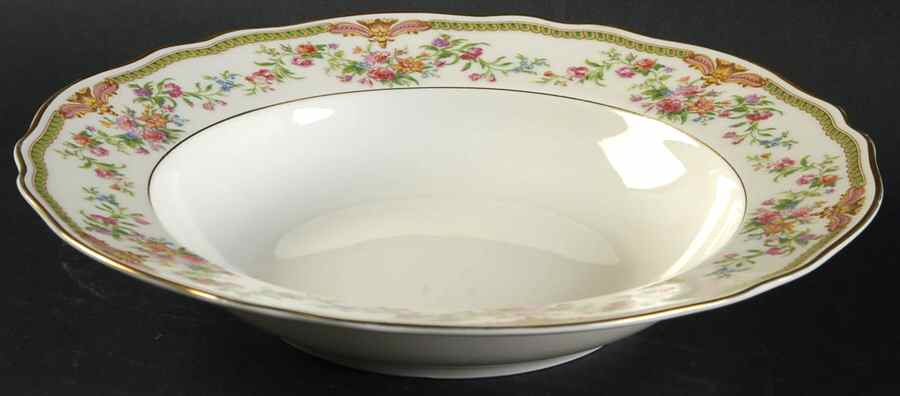 Aida (Mustard Trim) Rim Soup Bowl by Franconia-Krautheim & Adelburg-1