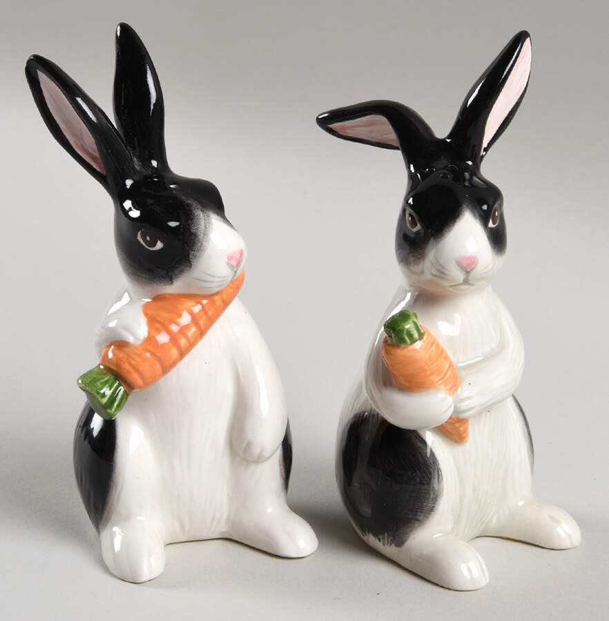Kensington Rabbit Salt & Pepper Set by Fitz & Floyd-1
