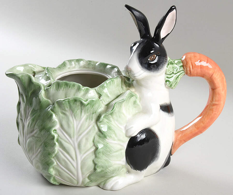 Kensington Rabbit Teapot No Lid by Fitz & Floyd-1
