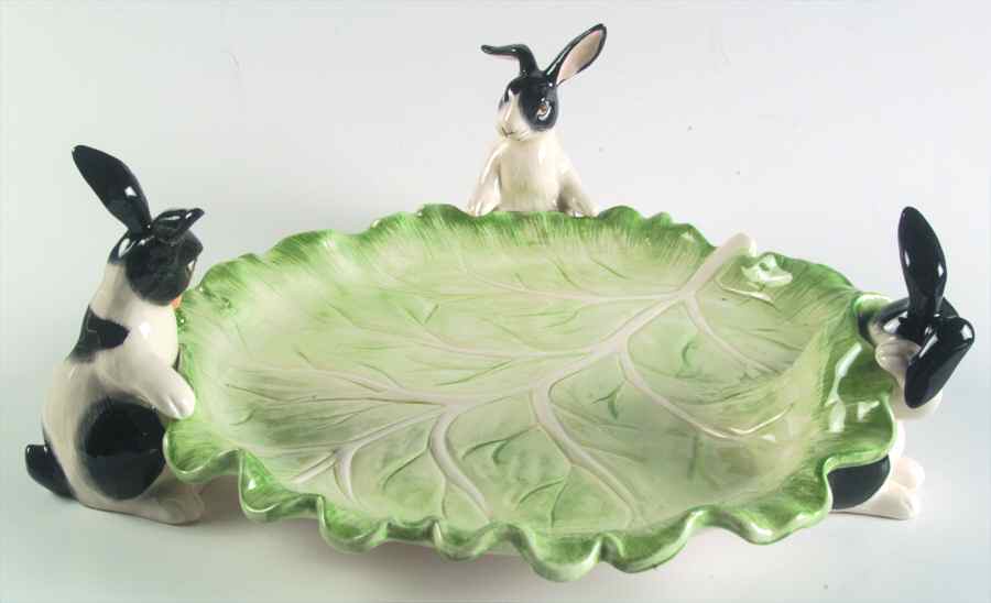 Kensington Rabbit Large Relish by Fitz & Floyd-1