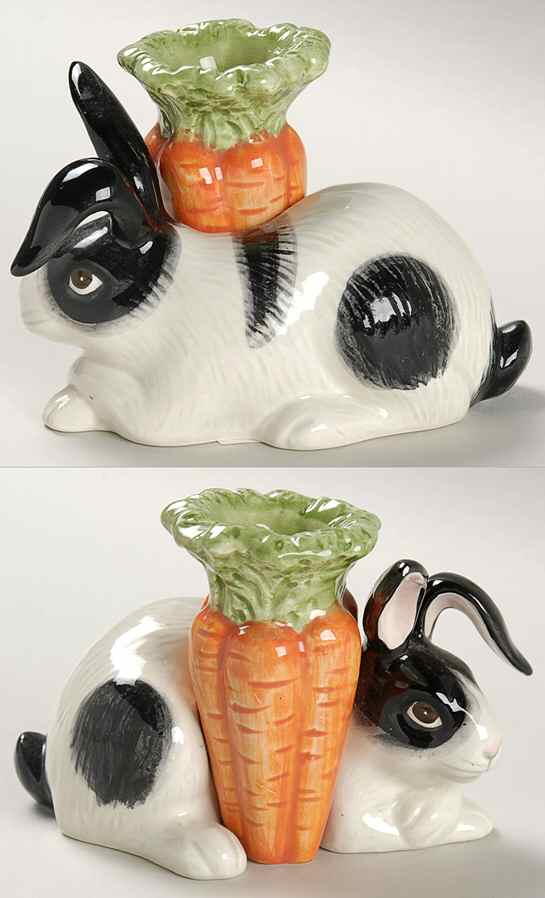 Kensington Rabbit Figural Candlestick by Fitz & Floyd-1