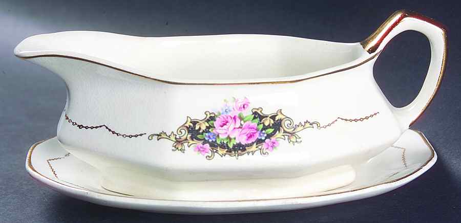 FC3 Gravy Boat & Underplate by FC Co - French China-1