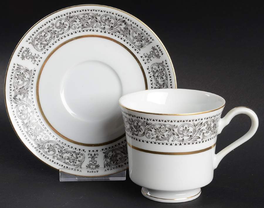 Rockford Footed Cup & Saucer Set by Fine China of Japan-1
