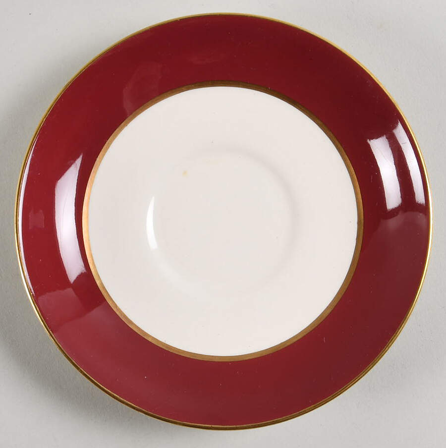 5972-Burgundy Saucer by Fondeville-1