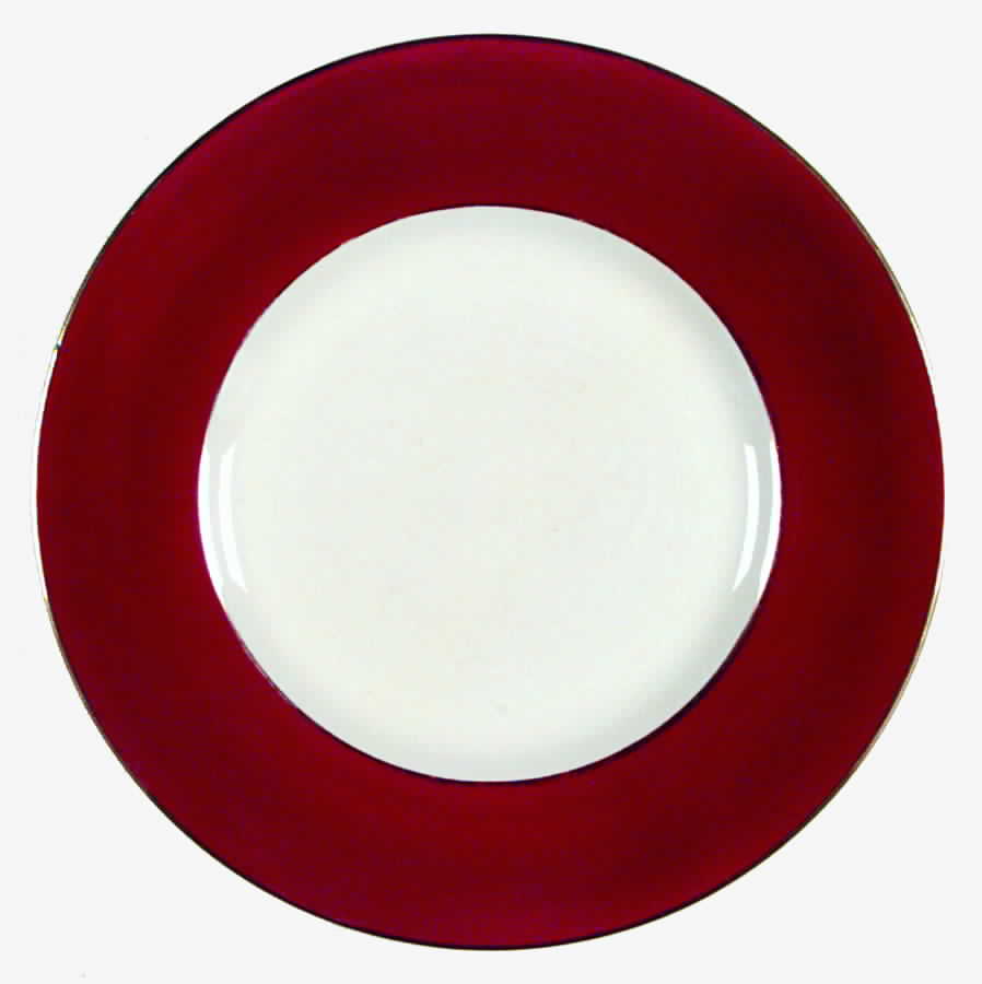 5972-Burgundy Dinner Plate by Fondeville-1