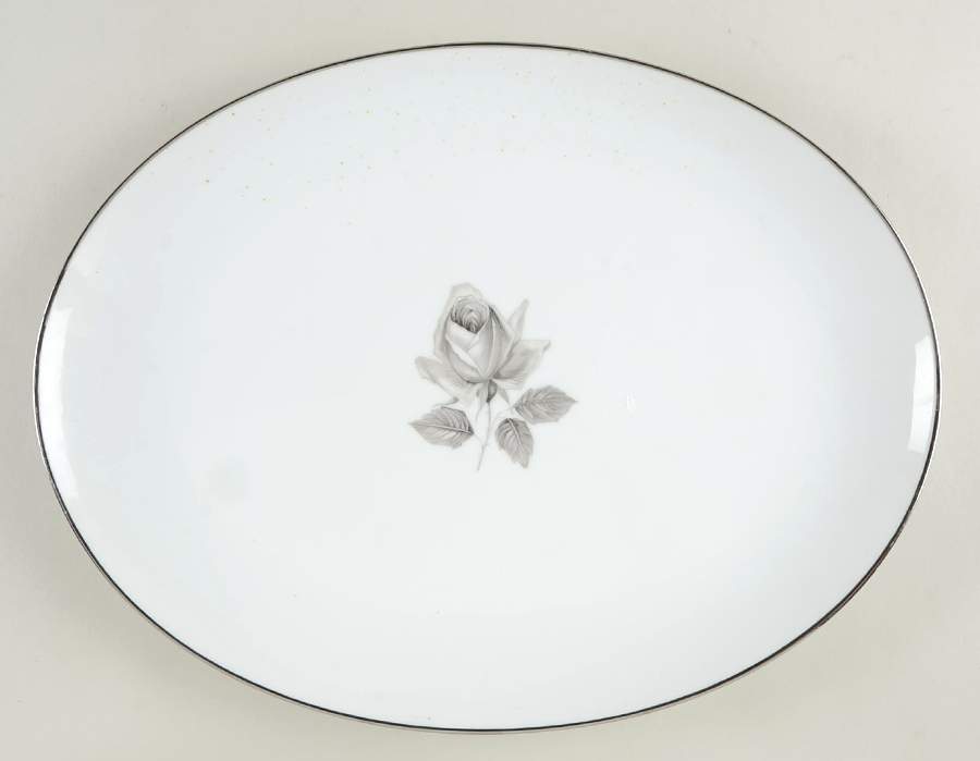 After Dawn 14" Oval Serving Platter by Fine China of Japan-1