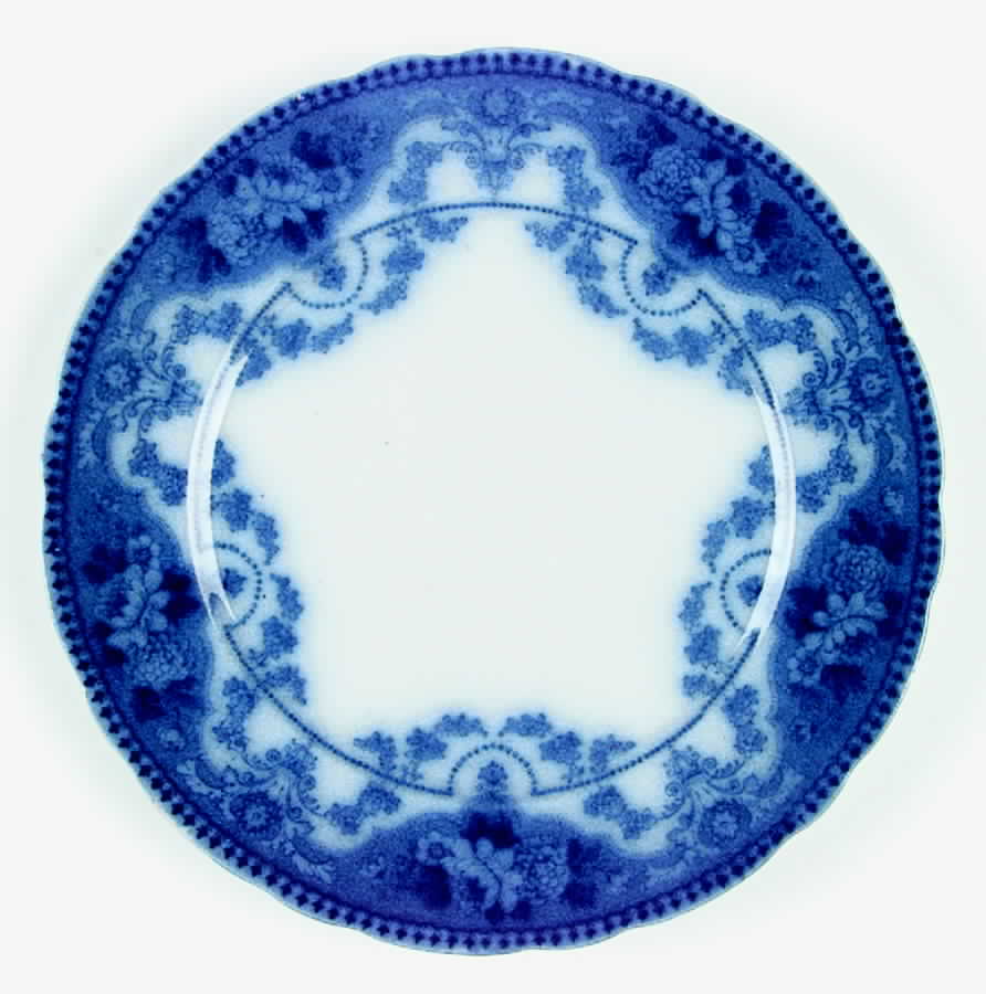 Argyle Flow Blue (No Trim) Dinner Plate by Ford & Sons-1