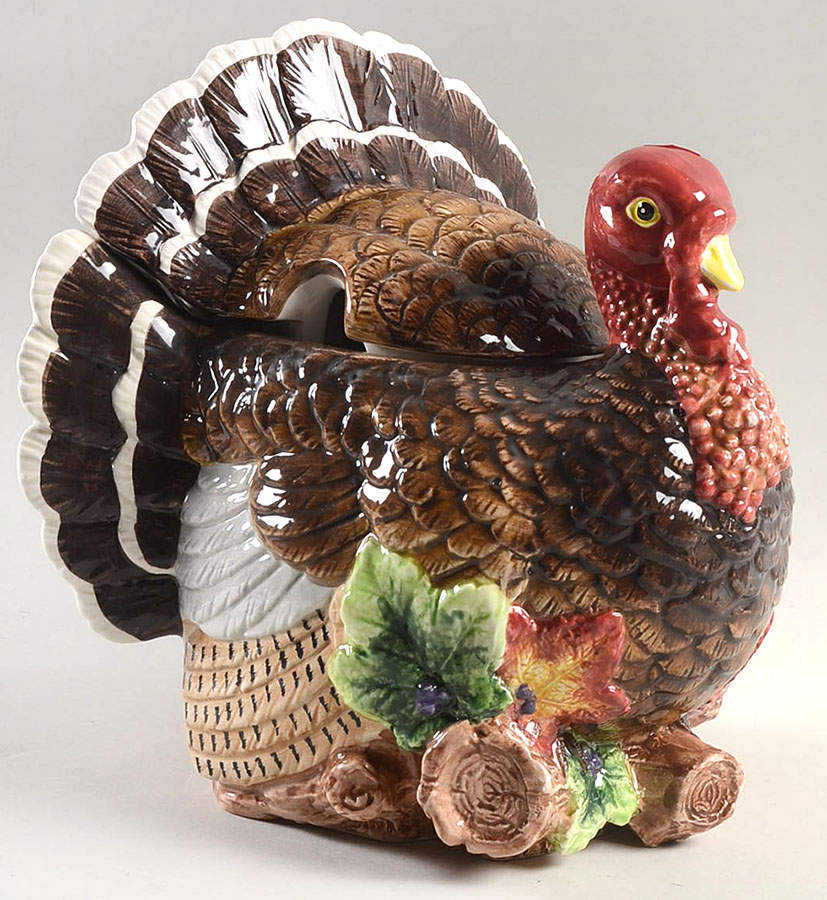 Harvest Fowl Tureen &  Lid by Fitz & Floyd-1