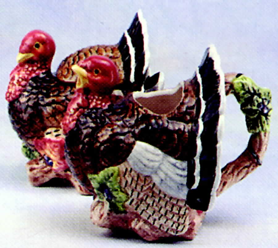 Harvest Fowl Sugar Bowl & Lid by Fitz & Floyd-1