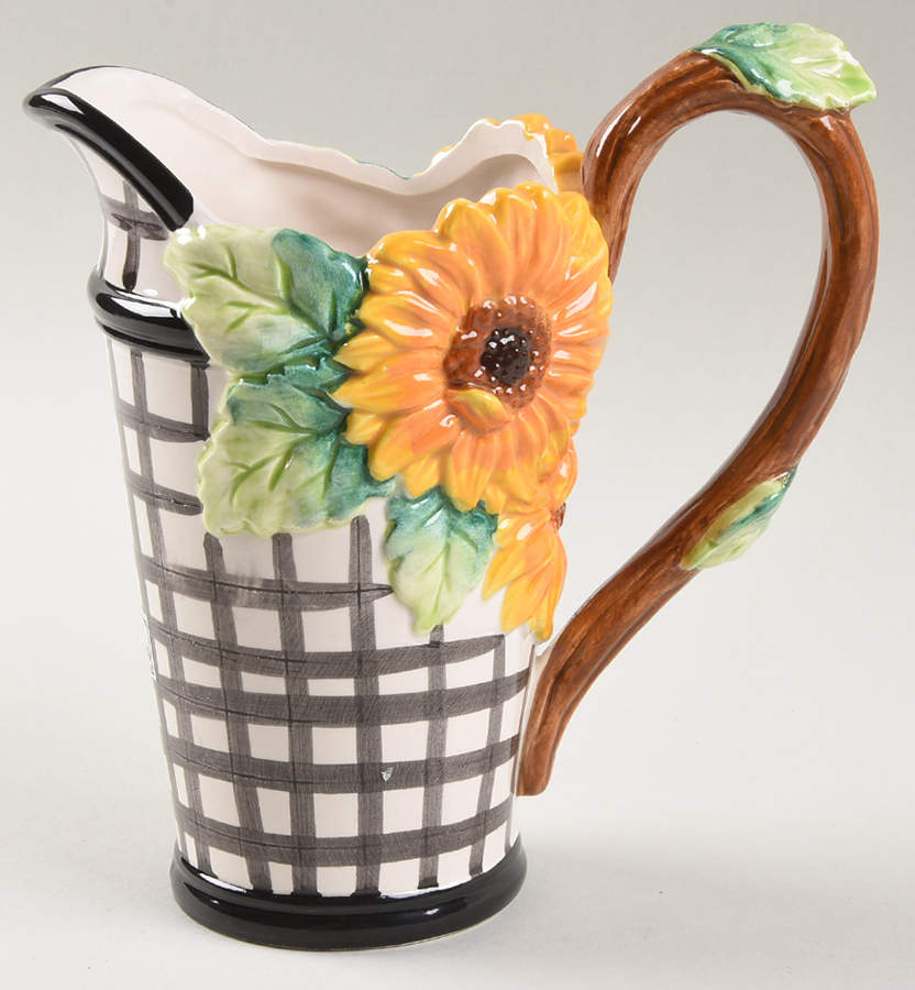 Country Sunflower 16 Oz Pitcher by Fitz & Floyd-1