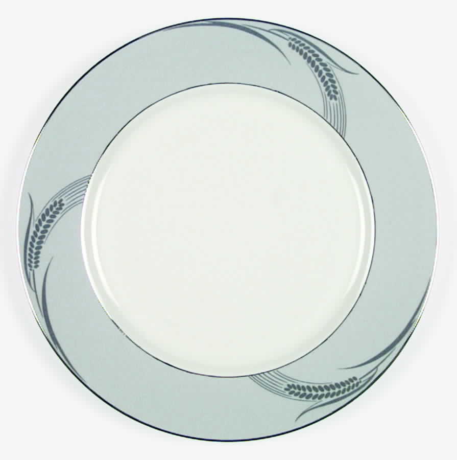 Chalice Gray (Platinum Trim) Dinner Plate by Flintridge-1