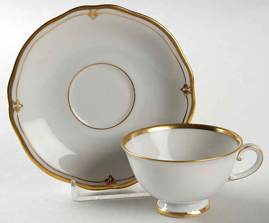 Embassy Footed Demitasse Cup & Saucer Set by Furstenberg-1