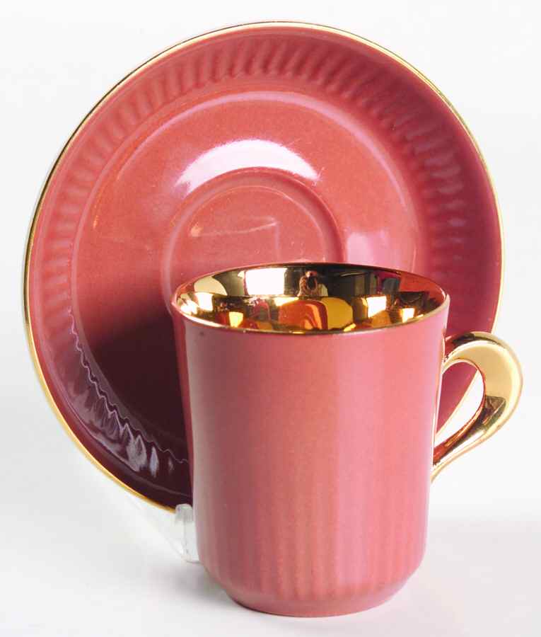 FIG2 Flat Demitasse Cup & Saucer Set by Figgjo (Norway)-1