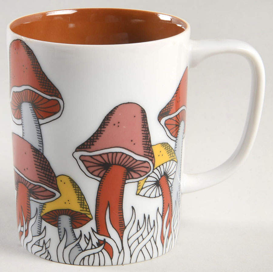 Variations (Mushrooms) Mug by Fitz & Floyd-1