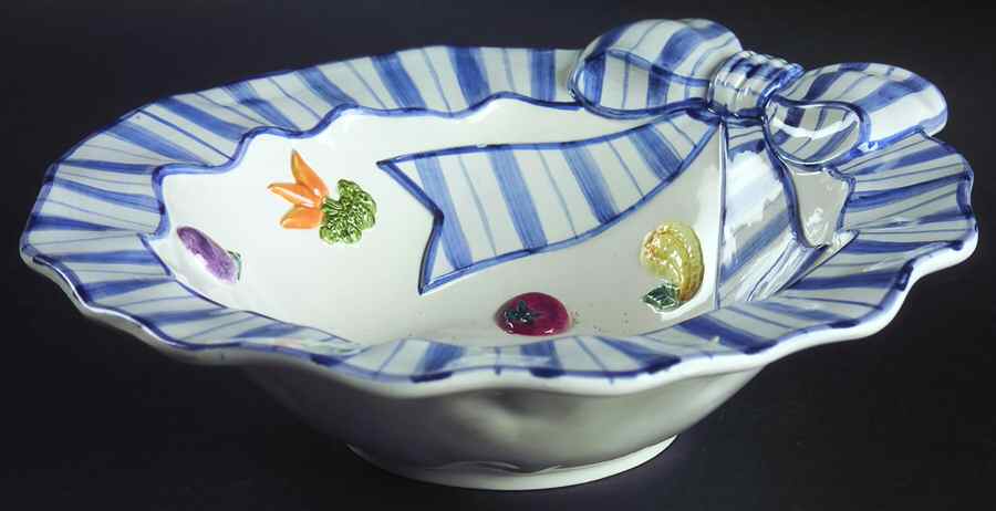 Petits Vegs 9" Round Vegetable Bowl by Fitz & Floyd-1
