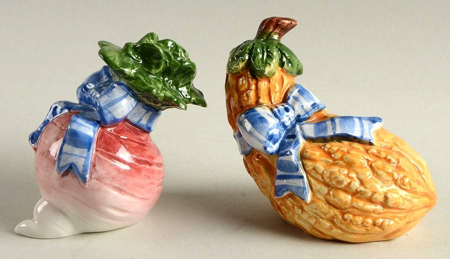 Petits Vegs Figural Salt & Pepper Set by Fitz & Floyd-1