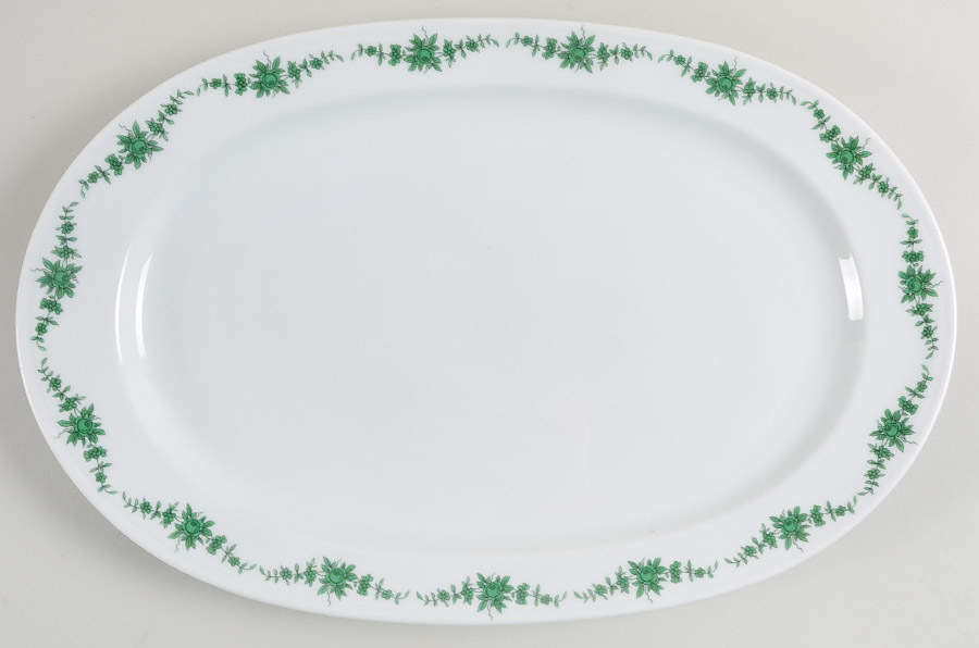 02762 15" Oval Serving Platter by Furstenberg-1