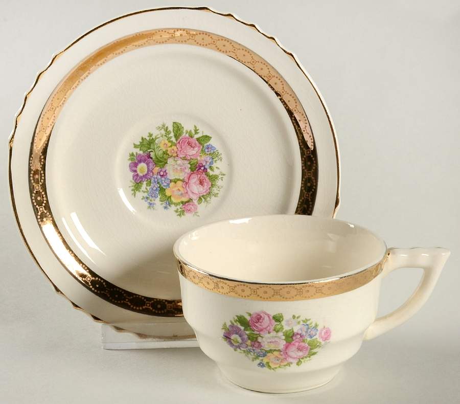 FSX30 Flat Cup & Saucer Set by French Saxon-1