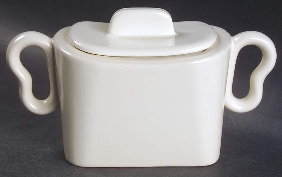 Metropolitan Ivory Sugar Bowl & Lid by Franciscan-1