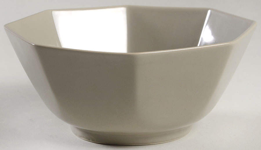 Total Color Spectrum Greige-Beige (Gray, Round) 7" Octagonal Vegetable Bowl by Fitz & Floyd-1
